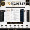 Resume Template Bundle 170+ Resume Templates Bundle | Professional CV & Cover Letter Templates