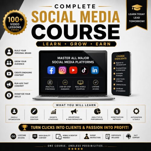 Social Media course Complete Social Media Marketing Course | Learn, Grow & Monetize