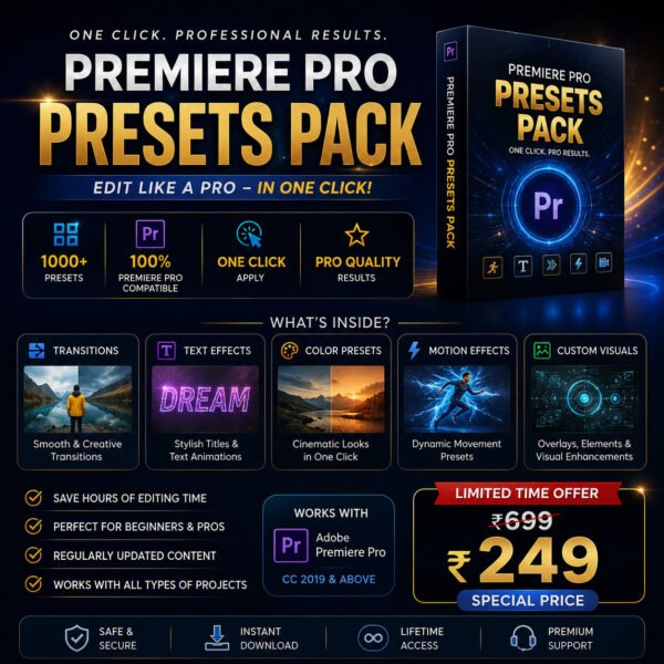 editing-presets-pr 1000+ Premiere Pro Presets Pack | Video Editing Effects, Transitions & Color Presets
