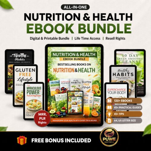 health & Nutrition eBook Nutrition & Wellness eBook Bundle | Healthy Lifestyle, Fitness & Nutrition Guides